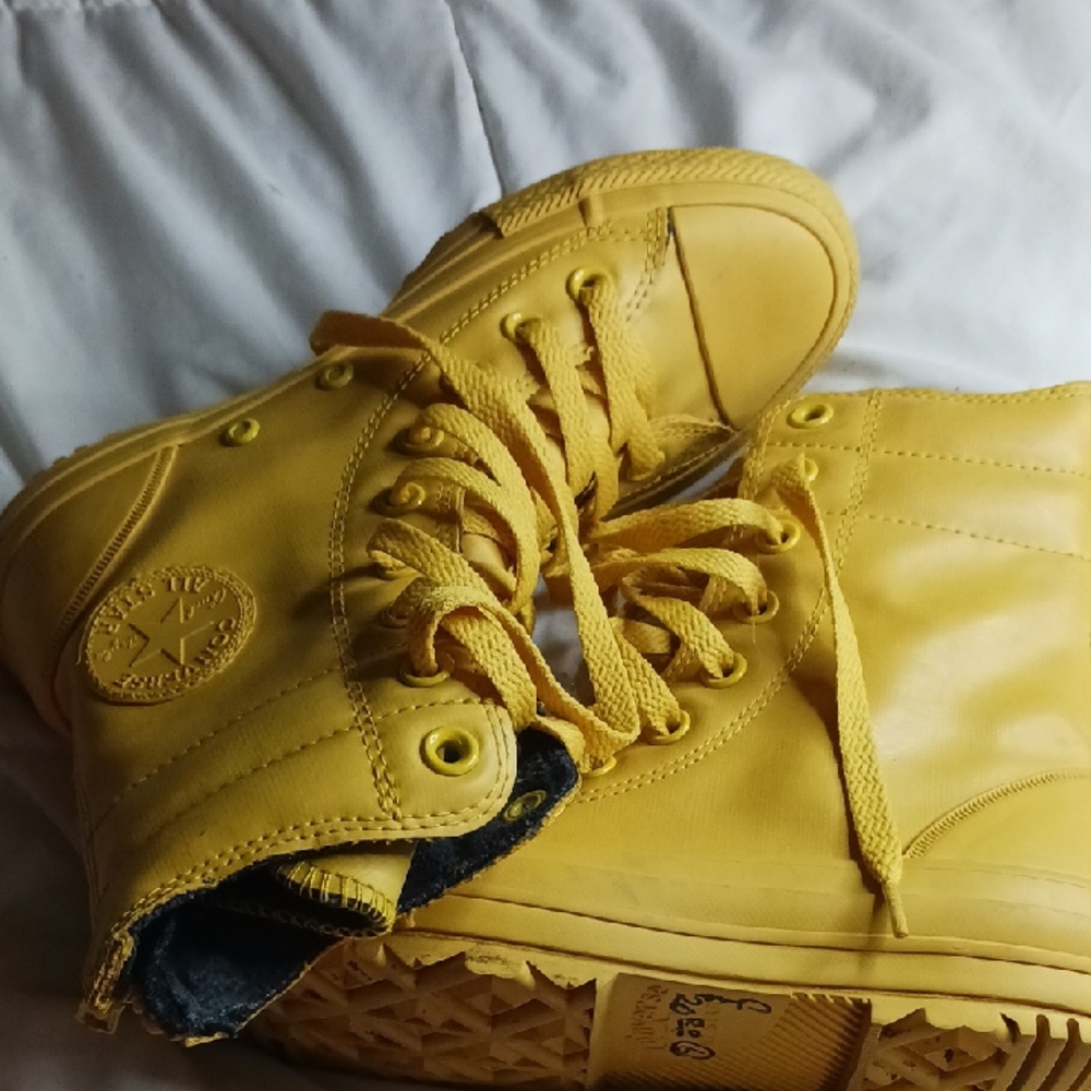 Converse Kids Yellow High-Top Sneakers